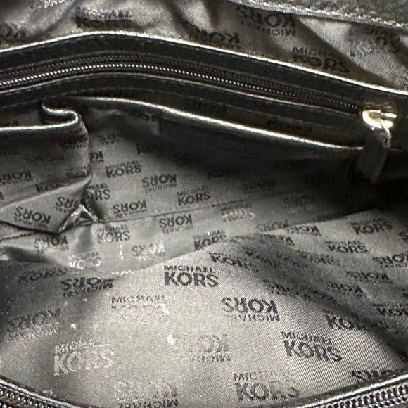 Michael Kors Black Pebbled Leather Satchel Tote Bag - Picture 8 of 10